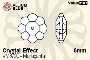 VALUEMAX CRYSTAL Maragarita Sew-on Stone 6mm Crystal Vitrail Medium