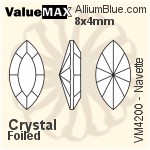 ValueMAX Navette Fancy Stone (VM4200) 10x5mm - Clear Crystal With Foiling