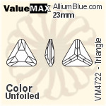 ValueMAX Triangle Fancy Stone (VM4722) 23mm - Color Unfoiled