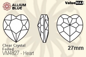 VALUEMAX CRYSTAL Heart Fancy Stone 27mm Crystal F