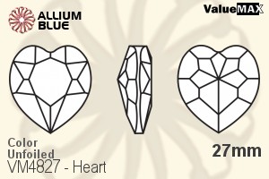 ValueMAX Heart Fancy Stone (VM4827) 27mm - Color Unfoiled