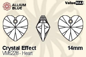 ValueMAX Heart (VM6228) 14mm - Crystal Effect