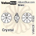 ValueMAX Rivoli (VM6428) 8mm - Clear Crystal