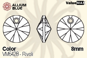 VALUEMAX CRYSTAL Rivoli 8mm Light Topaz