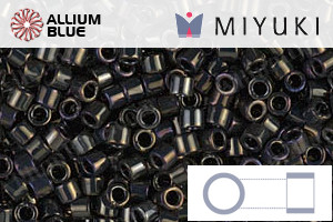 MIYUKI Delica® Seed Beads (DBM0007) 10/0 Round Medium - Metallic Brown Iris