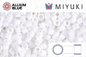 MIYUKI Delica® Seed Beads (DBM0200) 10/0 Round Medium - Opaque White