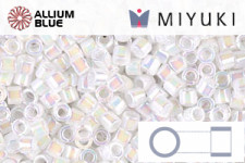 MIYUKI Delica® Seed Beads (DB0202) 11/0 Round - White Pearl AB