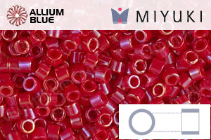 MIYUKIデリカビーズ (DBM0214) 10/0 丸 中 - 赤ギョクラスター