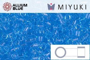 MIYUKI Delica® Seed Beads (DBM0706) 10/0 Round Medium - Transparent Aqua