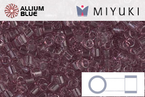 MIYUKI Delica® Seed Beads (DBM0711) 10/0 Round Medium - Transparent Smoky Amethyst