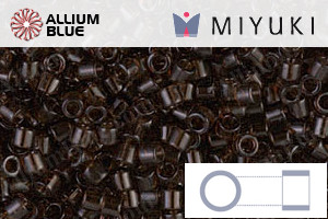 MIYUKI Delica® Seed Beads (DBM0715) 10/0 Round Medium - Transparent Root Beer