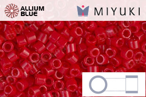 MIYUKI Delica® Seed Beads (DBM0723) 10/0 Round Medium - Opaque Red