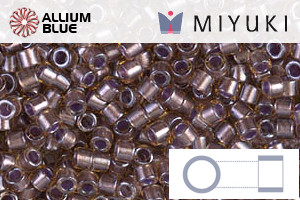 MIYUKI Delica® Seed Beads (DBM0912) 10/0 Round Medium - Sparkling Cinnamon Lined Topaz