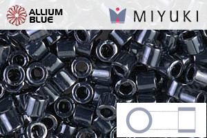 MIYUKI Delica® Seed Beads (DBL0001) 8/0 Round Large - Metallic Gunmetal