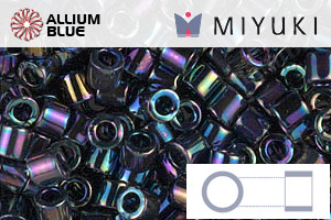 MIYUKI Delica® Seed Beads (DBL0005) 8/0 Round Large - Metallic Variegated Blue Iris