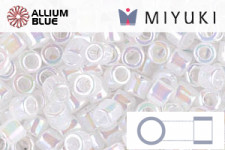 MIYUKI Delica® Seed Beads (DBL0222) 8/0 Round Large - White Opal AB