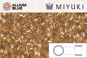 MIYUKI Delica® Seed Beads (DBS0033) 15/0 Round Small - 24kt Gold Lined Crystal