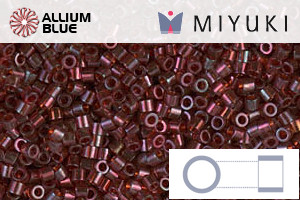 MIYUKI Delica® Seed Beads (DBS0105) 15/0 Round Small - Garnet Gold Luster