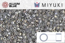MIYUKI Delica® Seed Beads (DB2187) 11/0 Round - DURACOAT Silver Lined Semi-Matte Citron