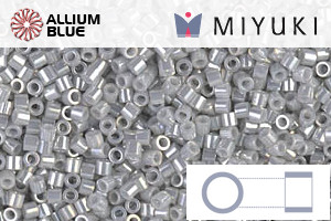 MIYUKI Delica® Seed Beads (DBS0252) 15/0 Round Small - Opaque Gray Luster
