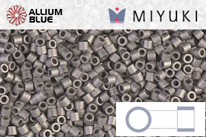 MIYUKI Delica® Seed Beads (DBS0321) 15/0 Round Small - Matte Nickel Plated
