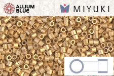 MIYUKI Delica® Seed Beads (DBS0023) 15/0 Round Small - Metallic Gold Iris