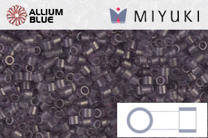 MIYUKI Delica® Seed Beads (DBS0386) 15/0 Round Small - Matte Transparent Dried Lavender