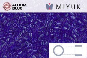 MIYUKI Delica® Seed Beads (DBS0707) 15/0 Round Small - Transparent Cobalt