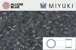 MIYUKI Delica® Seed Beads (DBS0708) 15/0 Round Small - Transparent Gray