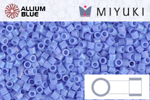 MIYUKI Delica® Seed Beads (DBS0881) 15/0 Round Small - Matte Opaque Periwinkle AB