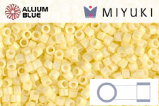MIYUKI Delica® Seed Beads (DB2101) 11/0 Round - Duracoat Opaque Light Lemon Ice