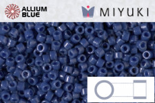 MIYUKI Delica® Seed Beads (DB1872) 11/0 Round - Silk Smoke Grey AB