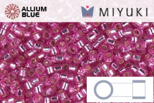 MIYUKI Delica® Seed Beads (DB2159) 11/0 Round - DURACOAT Silver Lined Light Cranberry