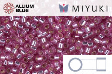 MIYUKI Delica® Seed Beads (DB2162) 11/0 Round - Duracoat Silver Lined Hydrangea