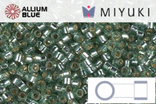 MIYUKI Delica® Seed Beads (DB2165) 11/0 Round - Duracoat Silver Lined Dark Sea