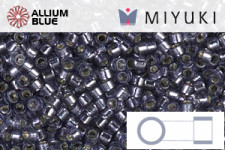 MIYUKI Delica® Seed Beads (DB2167) 11/0 Round - Duracoat Silver Lined Prussian Blue