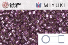 MIYUKI Delica® Seed Beads (DB2169) 11/0 Round - Duracoat Silver Lined Lilac