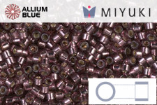MIYUKI Delica® Seed Beads (DB2176) 11/0 Round - Duracoat Silver Lined Semi-Matte Light Bayberry