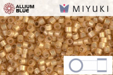 MIYUKI Delica® Seed Beads (DB2171) 11/0 Round - Duracoat Silver Lined Semi-Matte Straw