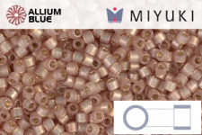 MIYUKI Delica® Seed Beads (DB2177) 11/0 Round - Duracoat Silver Lined Semi-Matte Mica