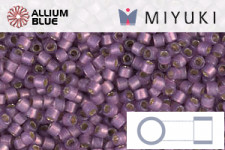 MIYUKI Delica® Seed Beads (DB2182) 11/0 Round - Duracoat Silver Lined Semi-Matte Lilac