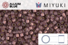 MIYUKI Delica® Seed Beads (DB2183) 11/0 Round - Duracoat Silver Lined Semi-Matte Raisin