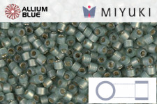 MIYUKI Delica® Seed Beads (DB2190) 11/0 Round - Duracoat Silver Lined Semi-Matte Laurel
