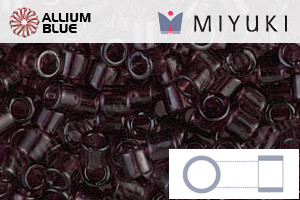 MIYUKI Delica® Seed Beads (DBL1104) 8/0 Round Large - Transparent Mauve