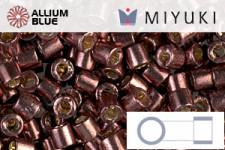 MIYUKI Delica® Seed Beads (DBL1848) 8/0 Round Large - DURACOAT Galvanized Dusty Orchid