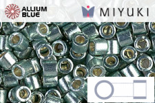 MIYUKI Delica® Seed Beads (DBL1847) 8/0 Round Large - DURACOAT Galvanized Sea Foam