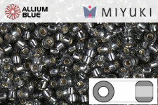 MIYUKI Round Rocailles Seed Beads (RR11-0021) 11/0 Small - Silver Lined Gray