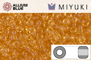 MIYUKI Round Seed Beads (RR11-0132) - Transparent Light Topaz