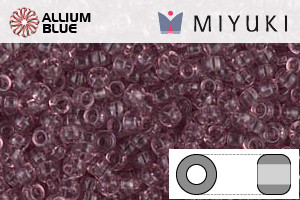 MIYUKI Round Seed Beads (RR11-0142) - Transparent Smoky Amethyst