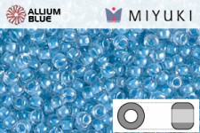 MIYUKI Round Rocailles Seed Beads (RR11-0221) 11/0 Small - Sky Blue Crystal